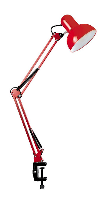 SIRIUS Настільна лампа Sirius TY 1800B на одну лампочку з прищіпкою червоний Коломыя - изображение 1