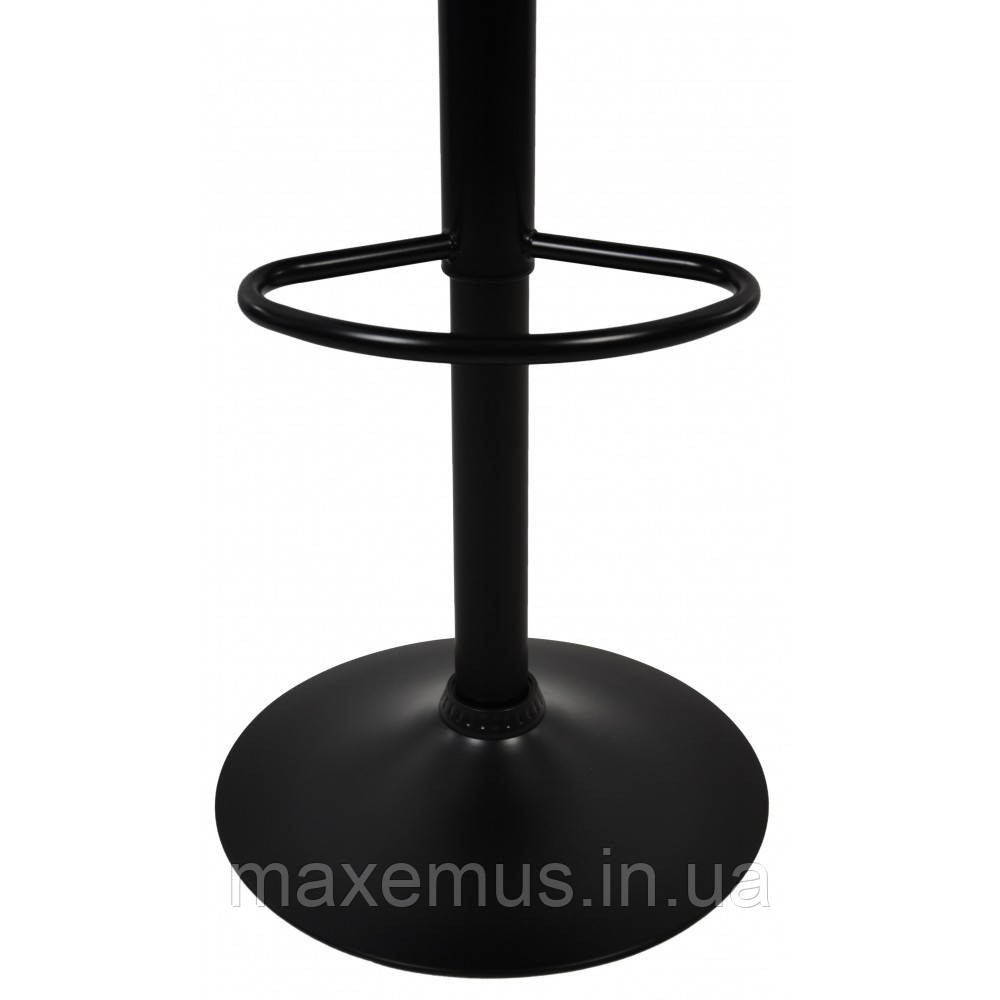 Барний стілець для барної стійки з спинкою на кухню на чорній основі високий Hoker еко шкіра B 087 ч Львів - фото 4