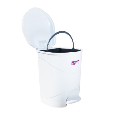 Контейнер для мусора Irak Plastik Bella №1 с педалью белый 12 л (4557) Винница - изображение 2