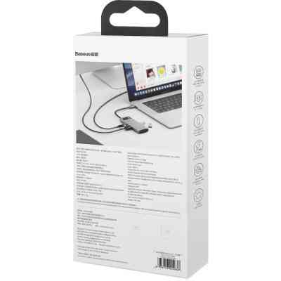 Концентратор Baseus USB3.1 Type-C to USB Type C PD 100W/HDMI 4K 60 Hz/3*USB 3.2 Gen1/ 5in1 (CAHUB-CX0G) Вінниця