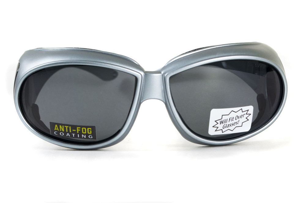 Окуляри захисні з ущільнювачем Global Vision Outfitter Metallic (gray) Anti-Fog, чорні в сірій оправі Запоріжжя - фото 3