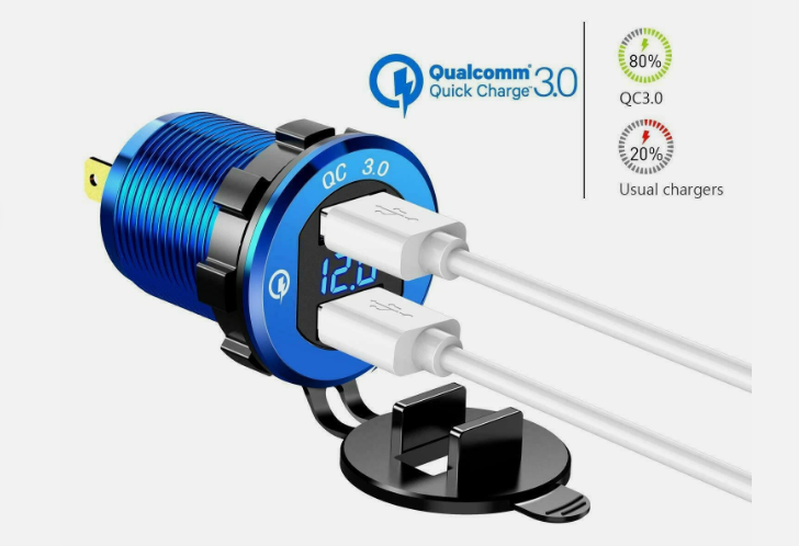Автомобільна зарядка з вольтметром і 2 USB Київ - фото 15