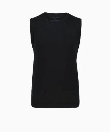 Мужская майка Atlantic хлопок BMV-047 XL, Черный Киев