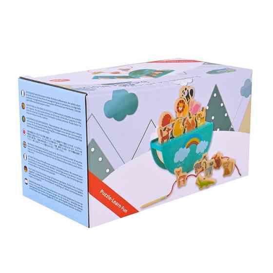 Деревянная игрушка Балансир-шнуровка 2 в 1 C9406 Винница