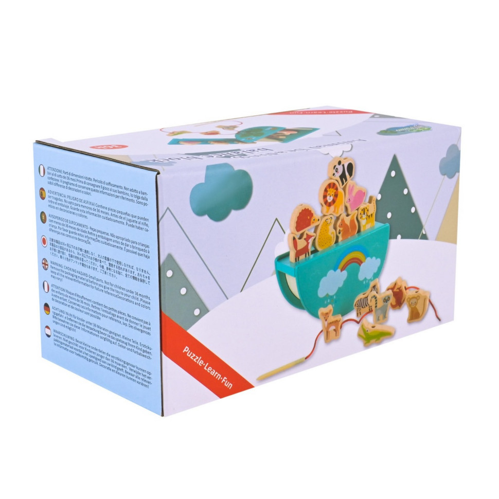 Дерев'яна іграшка Балансир-шнурівка 2 в 1 C9406 Вінниця - фото 5