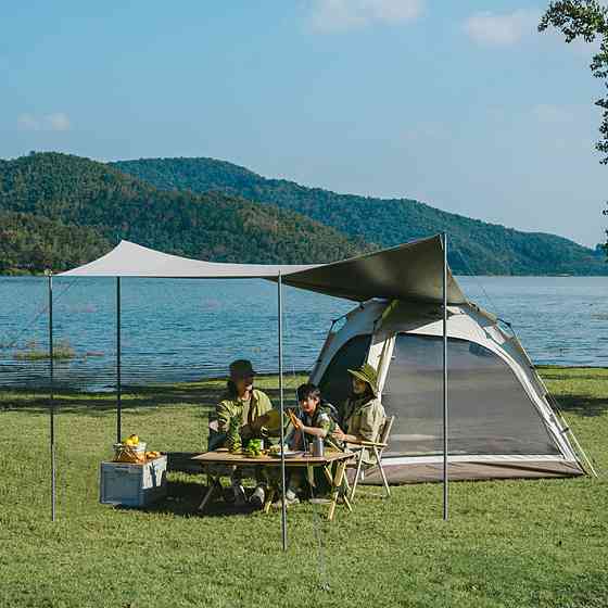 Палатка четырехместная с тентом автоматическая Naturehike Ango CNK2550WS010, серая Киев
