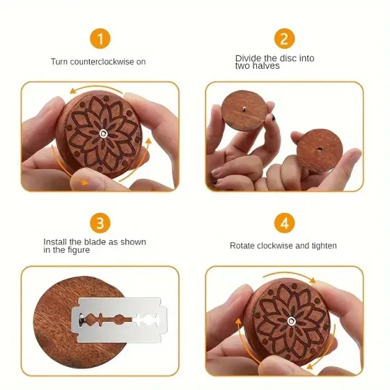 Хлеборезка круглая с деревянной ручкой и 5 лезвиями Киев