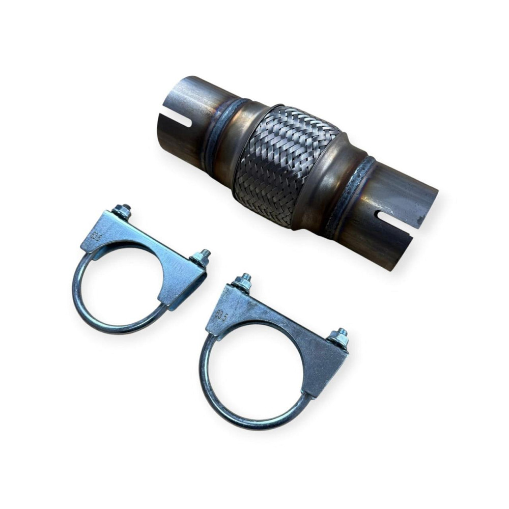 Гофра 60х100x200 кріплення під хомут у зборі AGK глушника Мукачево - фото 2