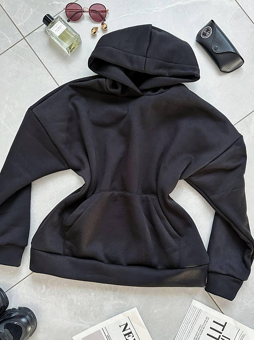 Женское стильное худи с прозрачной спинкой из кружева трехнитка на флисе + гипюр Одесса - изображение 8