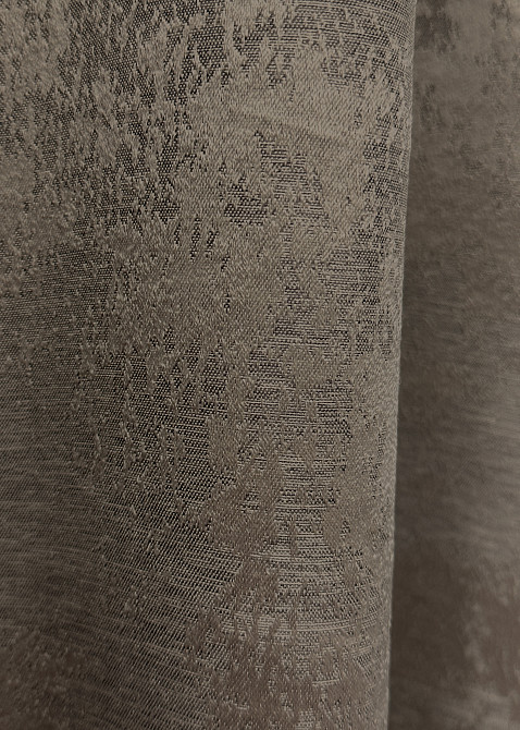 Комплект коротких штор VR-Textil Жаккард Sultan XO № 1486ш Какао 130х170 см 2 шт (35-0349) Киев - изображение 7