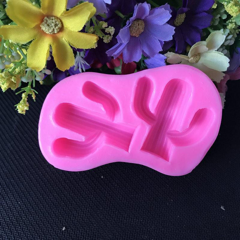 Молд силиконовый Кактусы 85 на 53 мм розовый Киев - изображение 7