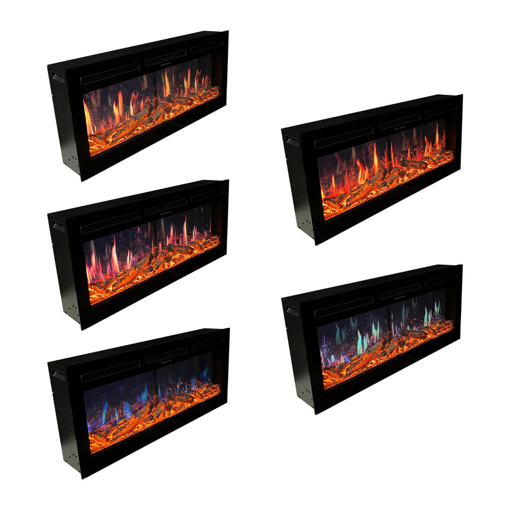 Электрокамин с обогревом Royal 5D V-Art 40 L с 5D эффектом пламени, звуком, дровами и цветным пламен Львов - изображение 2