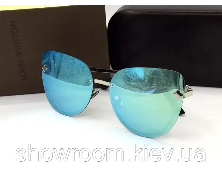 Жіночі сонцезахисні окуляри lv (18003) azure Київ - фото 2