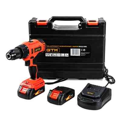 Шуруповерт GTM DSI18/60BL з ударом, 18V, 60Нм, 2x2Ah (DSI18/60BL) Вінниця