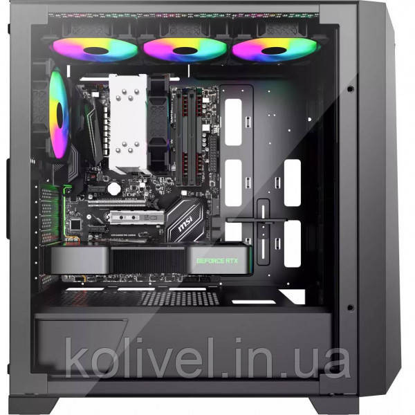 Корпус Xilence XILENT X ARGB X912.ARGB USB-C3.2+2xUSB3.0, 3xARGB+1xBLACK FAN 12cm, без БЖ ATX Киев - изображение 9