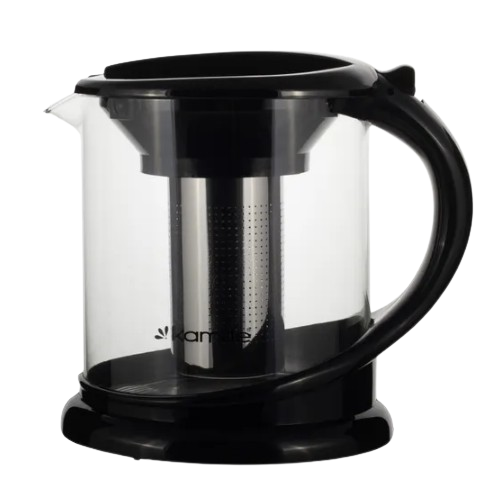 Заварник 1500мл зі з'ємним ситечком скло/нержавіюча сталь 0781L KAMILLE Житомир - фото 2