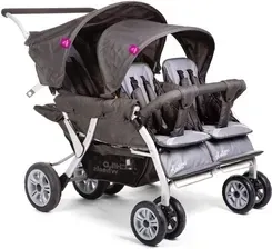 Дитяча коляска Childwheels Quadruple 4-Osobowy Antracyt Spacerowy Київ - фото 1