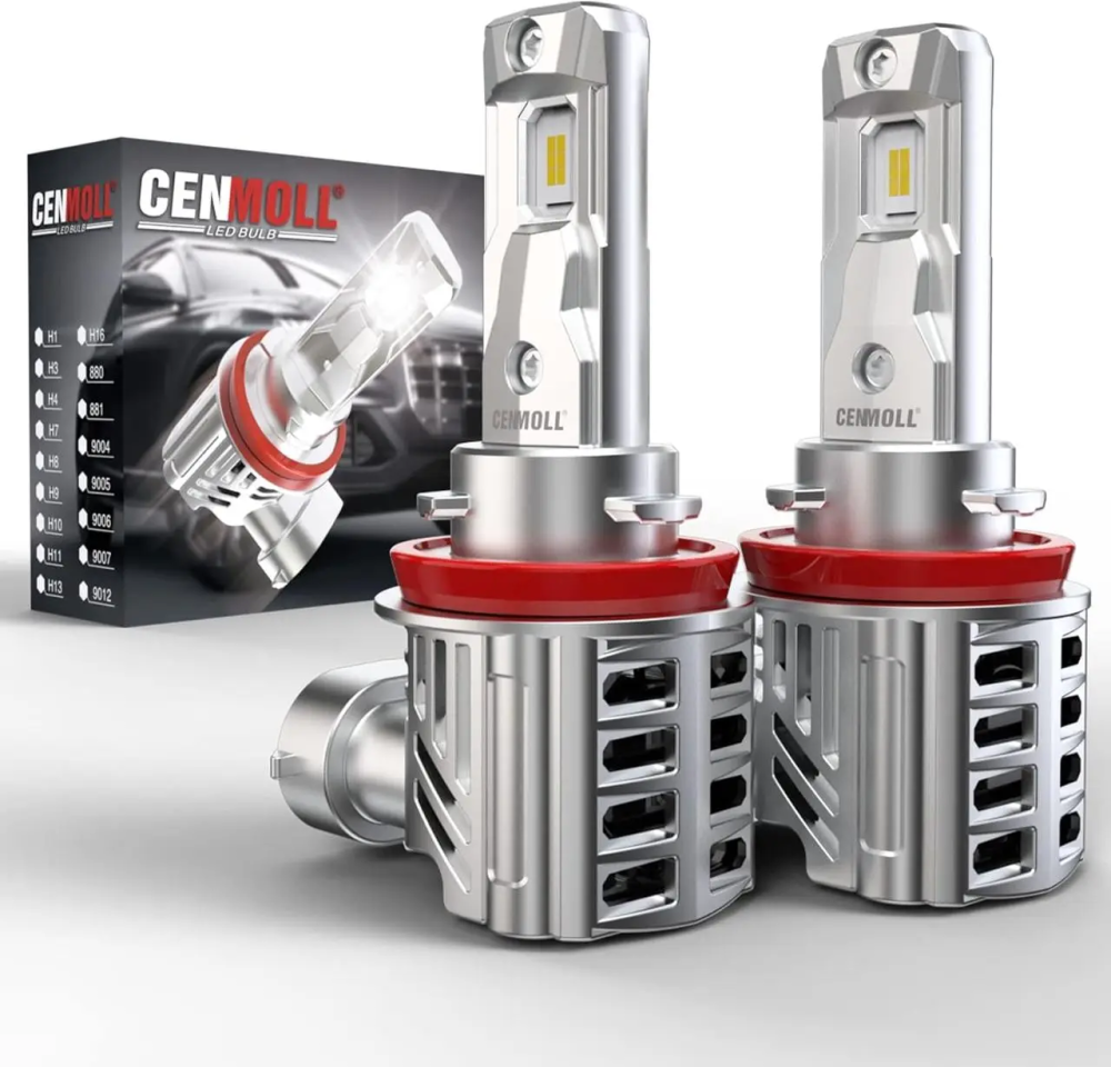 Світлодіодна лампа для фар Cenmoll H11, 90 Вт 18000LM 500% Яскравість 360-градусна підсвітка H8 H9 H11 Київ - фото 1