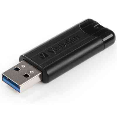 USB флеш накопичувач Verbatim 64GB PinStripe Black USB 3.0 (49318) Вінниця