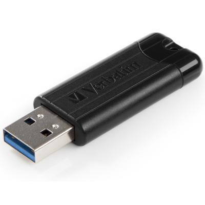 USB флеш накопитель Verbatim 64GB PinStripe Black USB 3.0 (49318) Винница - изображение 4