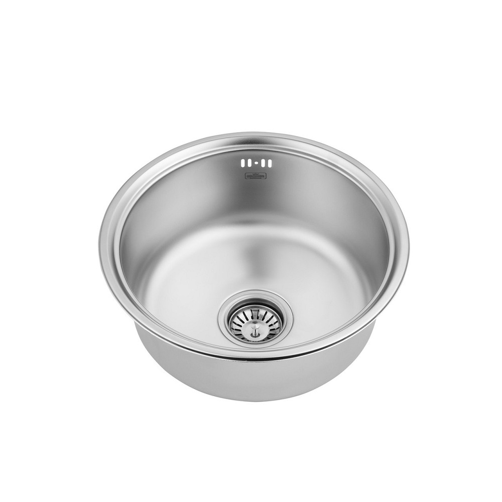 Кухонная мойка с нержавеющей стали Kroner KRP Satin - 430 (0.8 мм) Киев - изображение 3