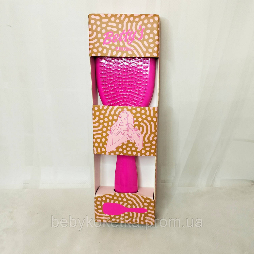 Росчіска для волосся рожева Betty's Brush Львів - фото 1