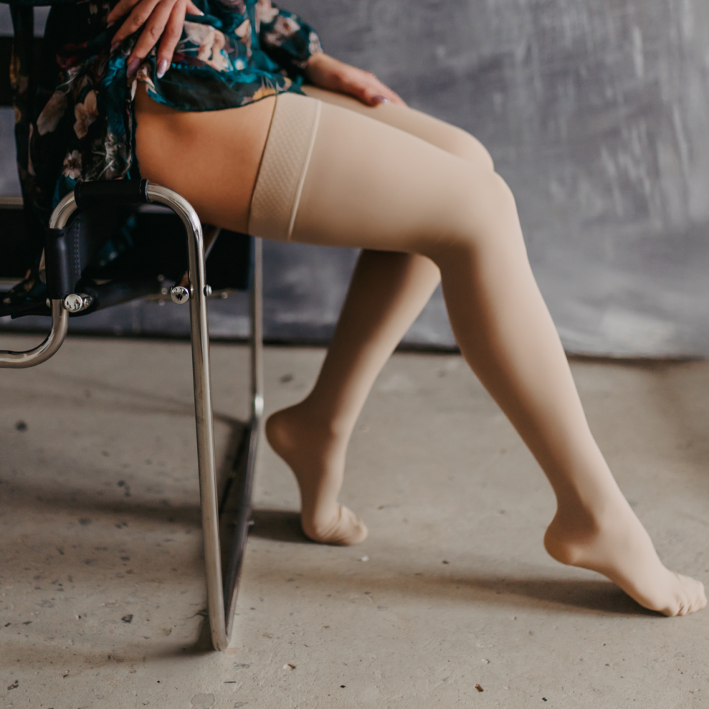 Панчохи підтримуючі COMPRESSANA CALYPSO 9017 колір перлина 140 ден Дніпро - фото 9