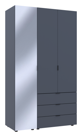 Комплект шкафов для одежды Doros Гелар (2 шт.) 116,5х49,5х203,4 см Зеркало/Графит (DRS-011133) Львов