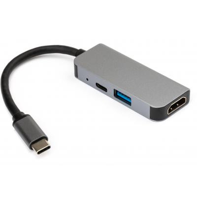 Концентратор Vinga Type-C to 4K HDMI+USB3.0+PD aluminium (VCPHTC3AL) Вінниця - фото 2