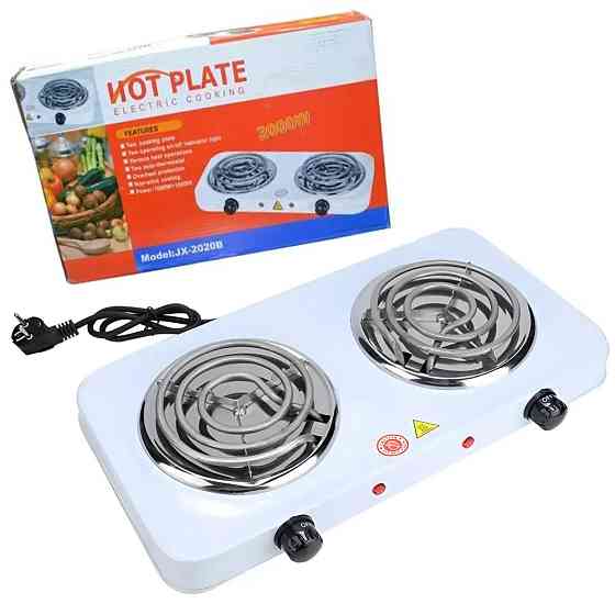 Електрична плита на 2 конфорки 2000Вт,з 5 режимами JX-2020B SBR Київ