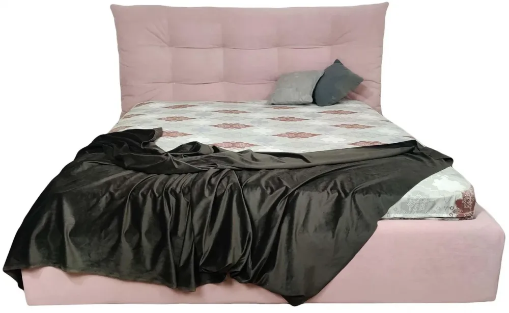 Кровать Calypso Comfort 120 х 190 см Simple С подъемным механизмом и нишей для белья Розовый Киев - изображение 1