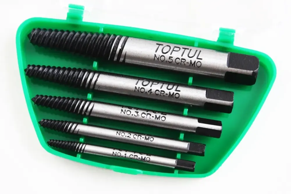 Набір екстракторів для болтів 3- 18ммм (5 ед.) Toptul (1/8, 1/4, 5/16, 7/16, 9/16) Вінниця - фото 1