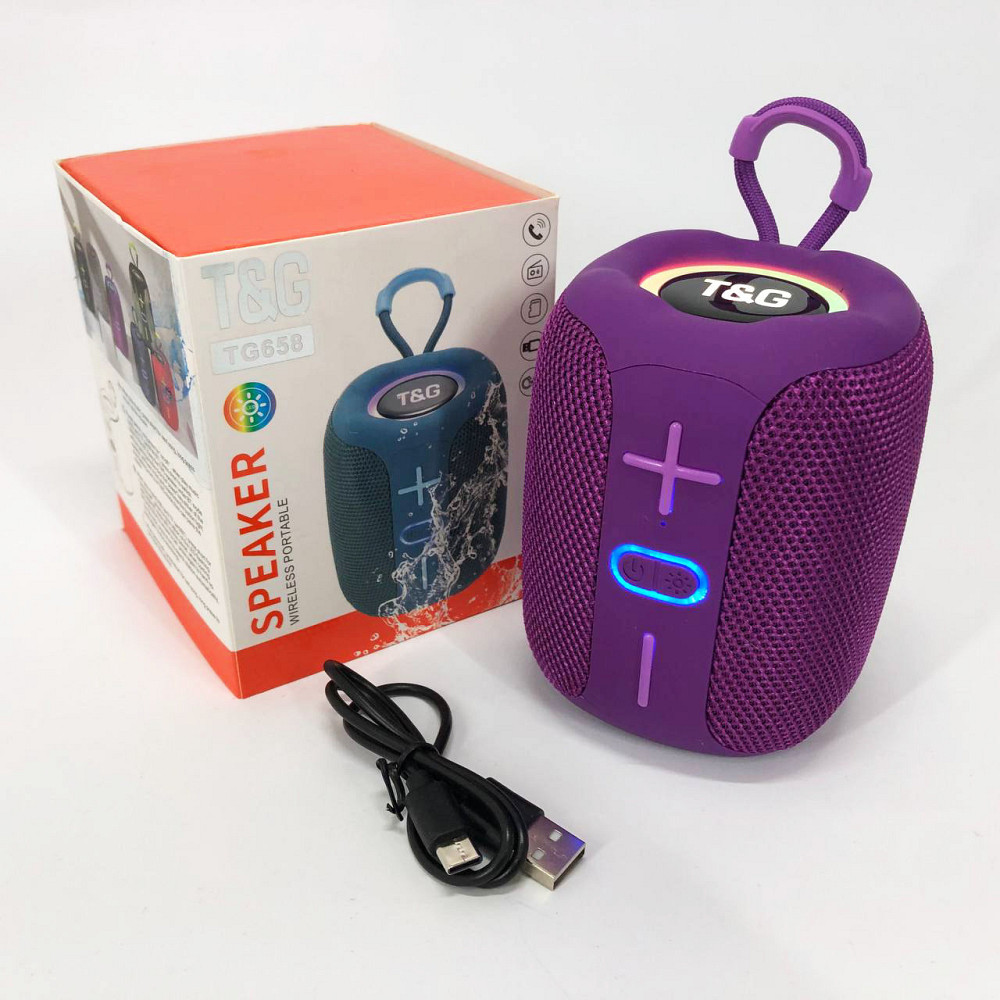 Блютуз колонка с зарядкой от usb, Маленькая колонка с подсветкой Портативная led подсветкой SV-30 Львов - изображение 13