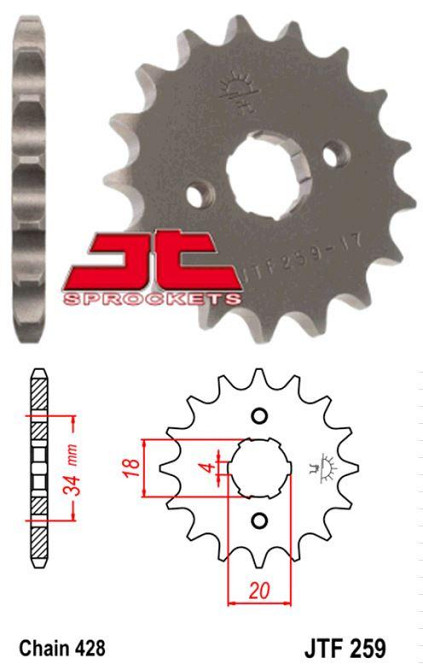 Звезда (передняя) Zongshen ZS200-GS 428-14T Мукачево - изображение 1