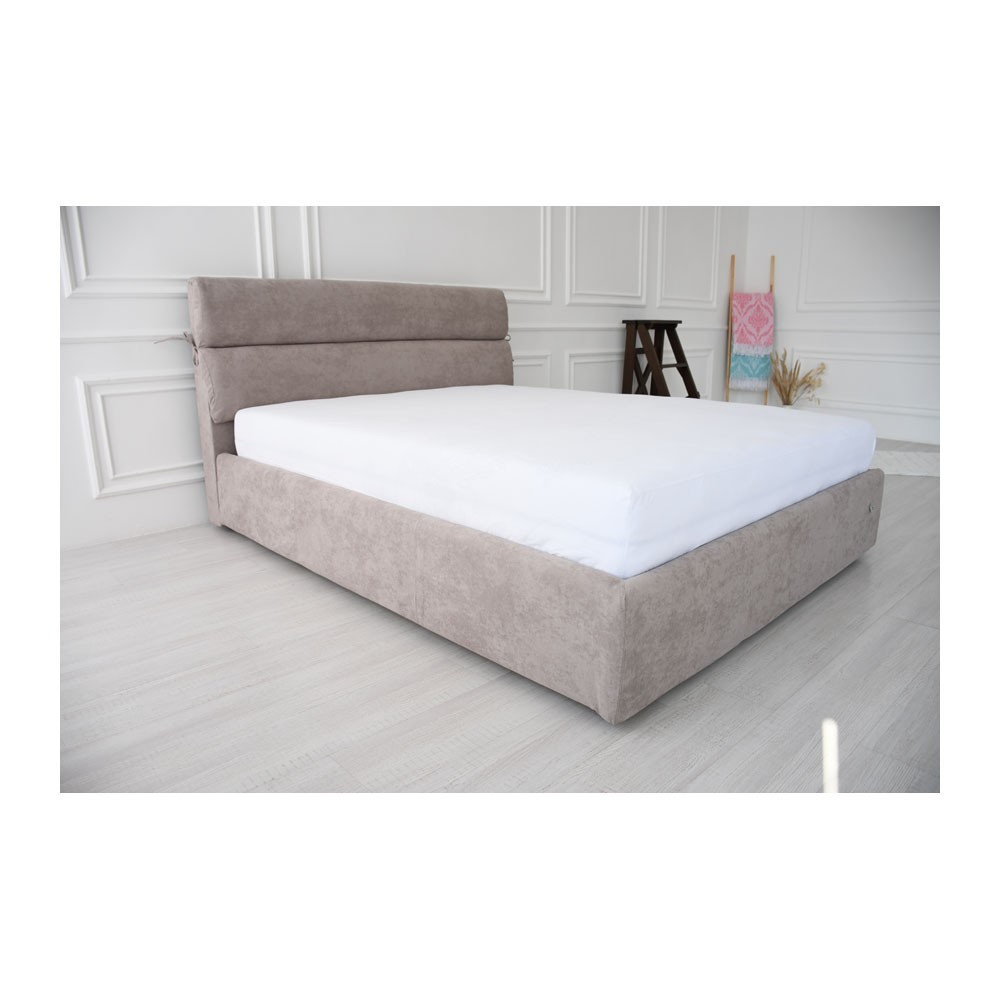 Кровать AtriaDesign Omega 12 Comfort с нишей для белья 140x190 серый Киев - изображение 1