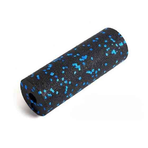 Массажний ролик (ролер) гладкий PowerPlay PP-4346 Mini EPP Foam Roller Чорно/Синій (15x5,3см.) Кам'янське