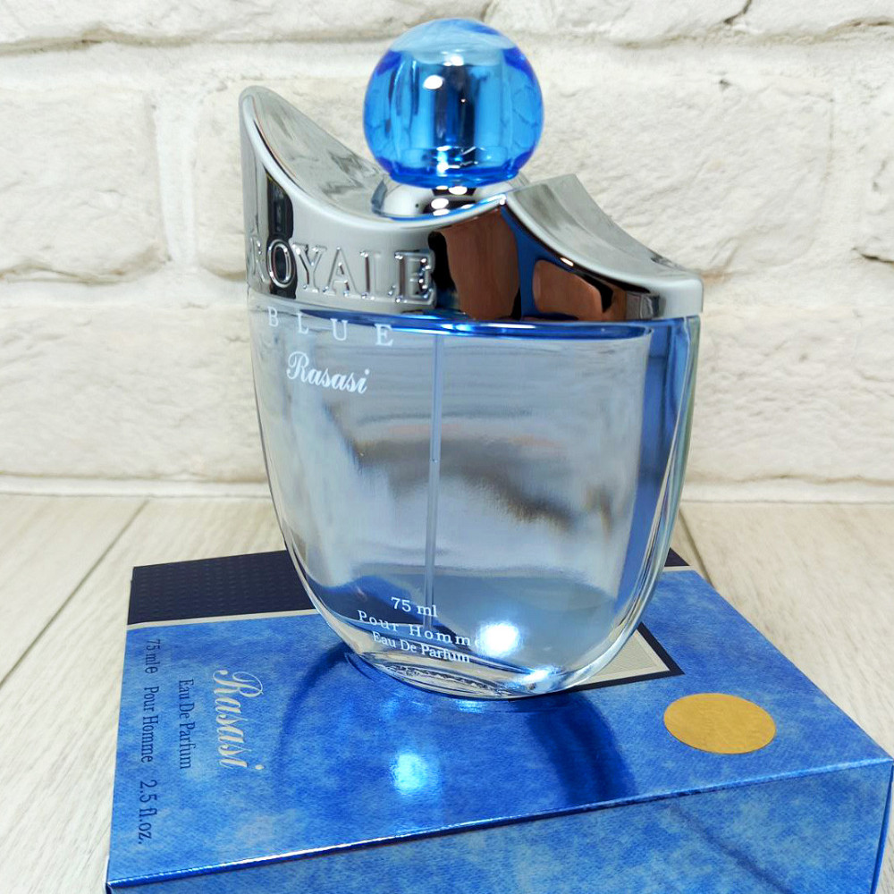 Парфюмерная вода Royale Blue 75 мл., Rasasi с нотами мандарина и мускуса Харьков - изображение 3