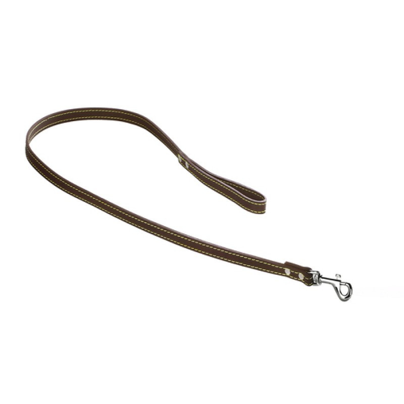 754 Повідець 14мм "КЛАСИК" шкіряний прострочений (1.15 м) Вінниця - фото 1