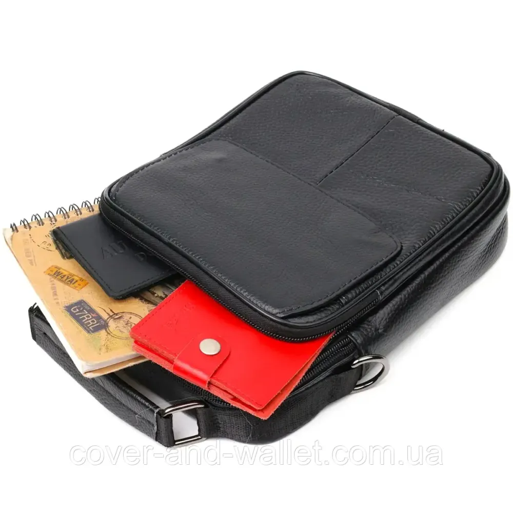 Мужская кожаная сумка барсетка из натуральной кожи VINTAGE STYLE Киев - изображение 6