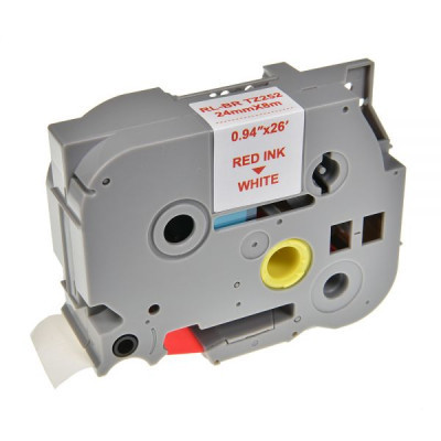 Стрічка для принтера етикеток UKRMARK RL-B-T252P-RE/WT, аналог TZE252. 24 мм х 8 м (900246) Вінниця - фото 1