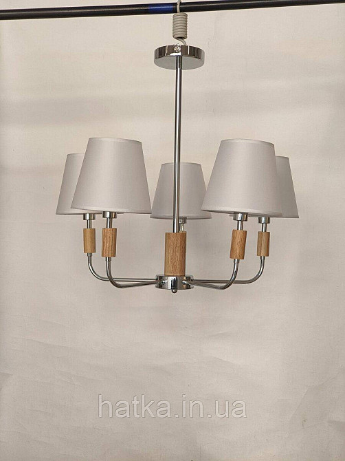 Люстра класична для вітальні VALESO V16-5 CH хромова Київ - фото 2