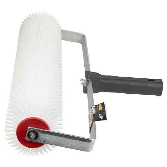 Sigma Валик игольчатый аэрационный для наливного пола 80×400мм с ручкой (рамкообразная) белая и Коломия