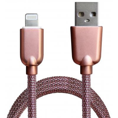 Дата кабель USB 2.0 AM to Lightning 1.0m 1.5A Rose Gold Grand-X (ML02RG) Вінниця - фото 2