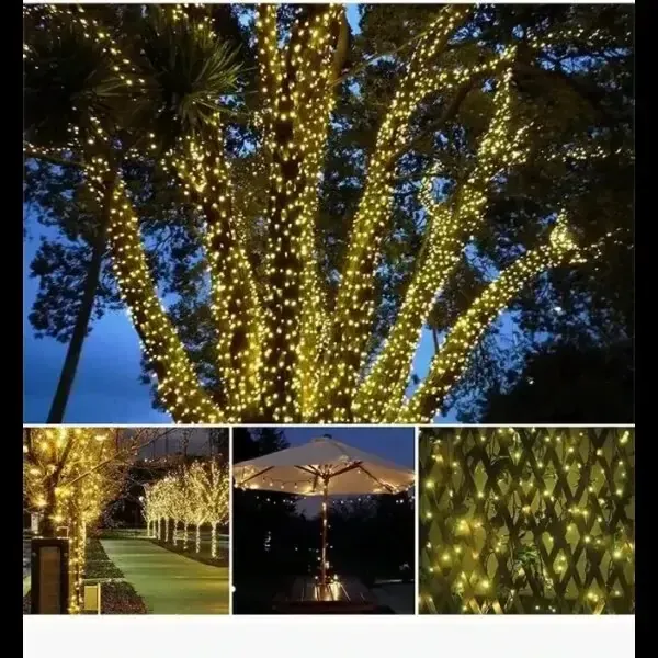 Уличная гирлянда с солнечной панелью линза диод SFK-16 Водонепроницаемые светодиодные лампы-гирлянда 10м Коломия - фото 2