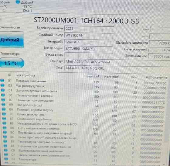 Хард Диск HDD Seagate 2TB 7200RPM 64mb CASH ST2000DM001 стан - СУПЕР. Харків