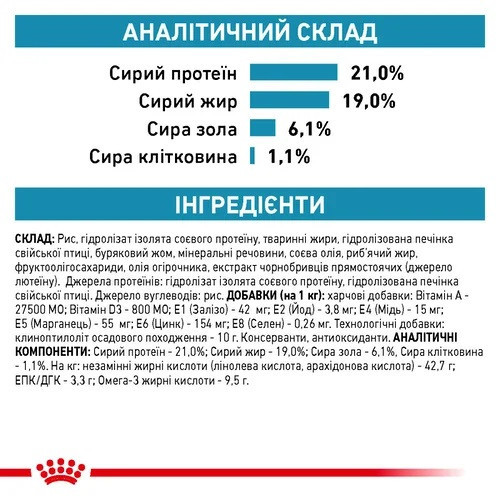 Royal Canin Hypoallergenic (Роял Канін Гіпоалерджник Фелін) сухий корм для кішок під час алергії на корм Запоріжжя - фото 4