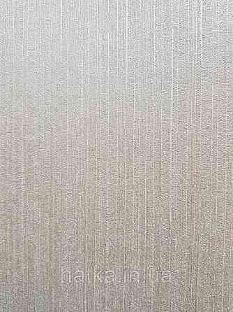 Шпалери вінілові на паперовій основі Sirpi Italian Silk 7 однотонні структурні бежеві тонка смужка сріблом Київ