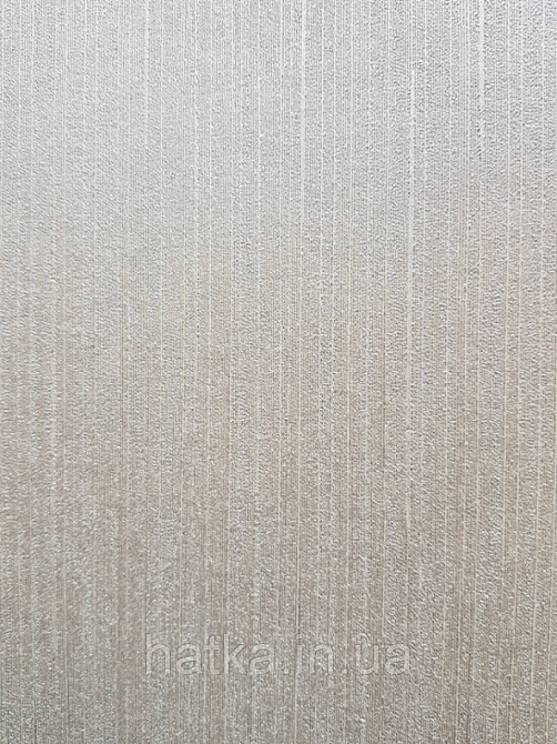 Шпалери вінілові на паперовій основі Sirpi Italian Silk 7 однотонні структурні бежеві тонка смужка сріблом Київ - фото 1