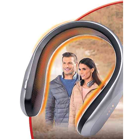 Портативний обігрівач для шиї Handy Heater сірий: USB акумуляторний комір з підігрівом, 4 режими, 3-6 годин Одеса