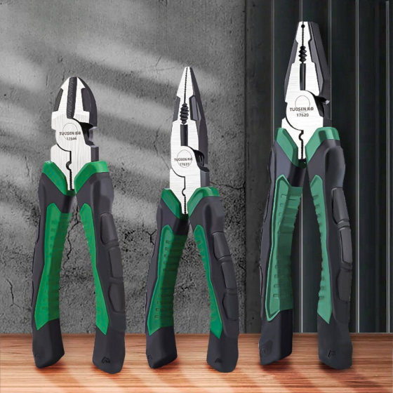 Набір інструментів ручних 3 шт: бокорізи, довгогубці, комбіновані плоскогубці з сумкою для слюсарних робіт, електромонтажних Кам'янець-Подільський